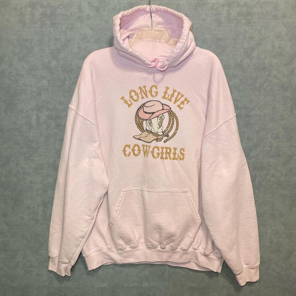Western themed "Long live cowgirls" hoodie